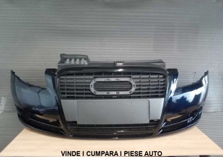 Pachet Bara fata cu grila radiator Audi A4 B7 04-07 LZ9Y LY9B Negru
