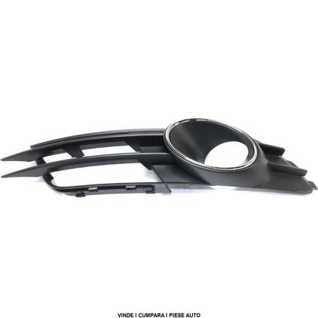 Grila Bara fata proiector ceata Audi A6 C7 4G 2011-2014 cu crom STANGA 4G0807681B9B9