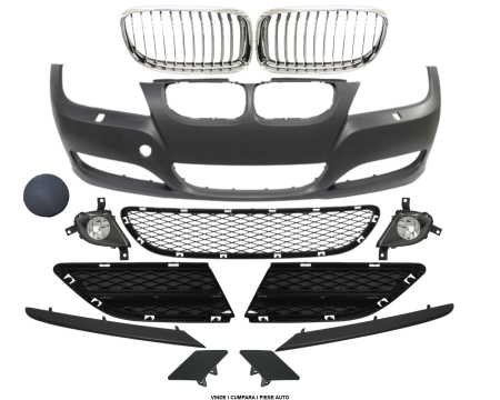Pachet Bara fata completa spalator far BMW E90 E91 LCI 2008-2011 51117204248 51117198906 63177199893 63177199894
