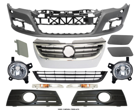 Pachet Bara fata completa spalator far 2xsenzori parcare VW PASSAT CC 2008-2012 3C8807217RGRU