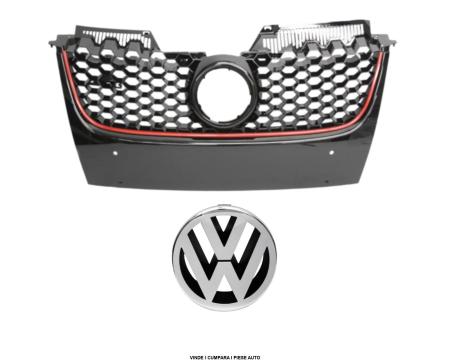 Grila masca radiator fata cu emblema VW Golf 5 GTI Negru lucios 1K0853651EVW8