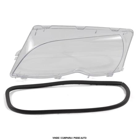 Sticla geam far BMW Seria 3 E46 Facelift 2001-2005 Berlina+Combi STANGA 63126923409